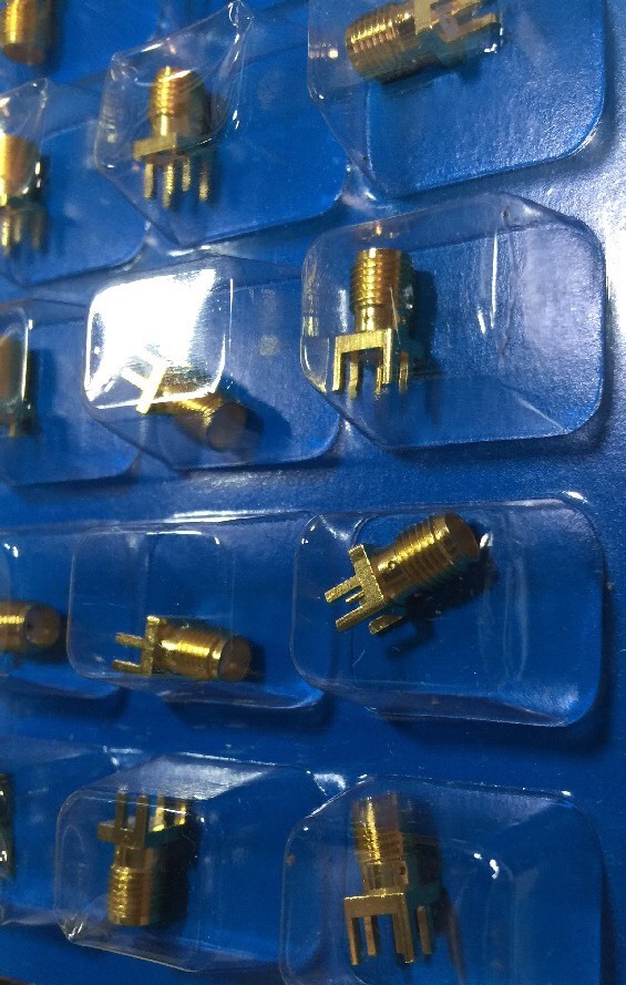 JOHNSON 142-0711-821, CONN SMA JACK 50 OHM EDGE MNT, Lot Of 30