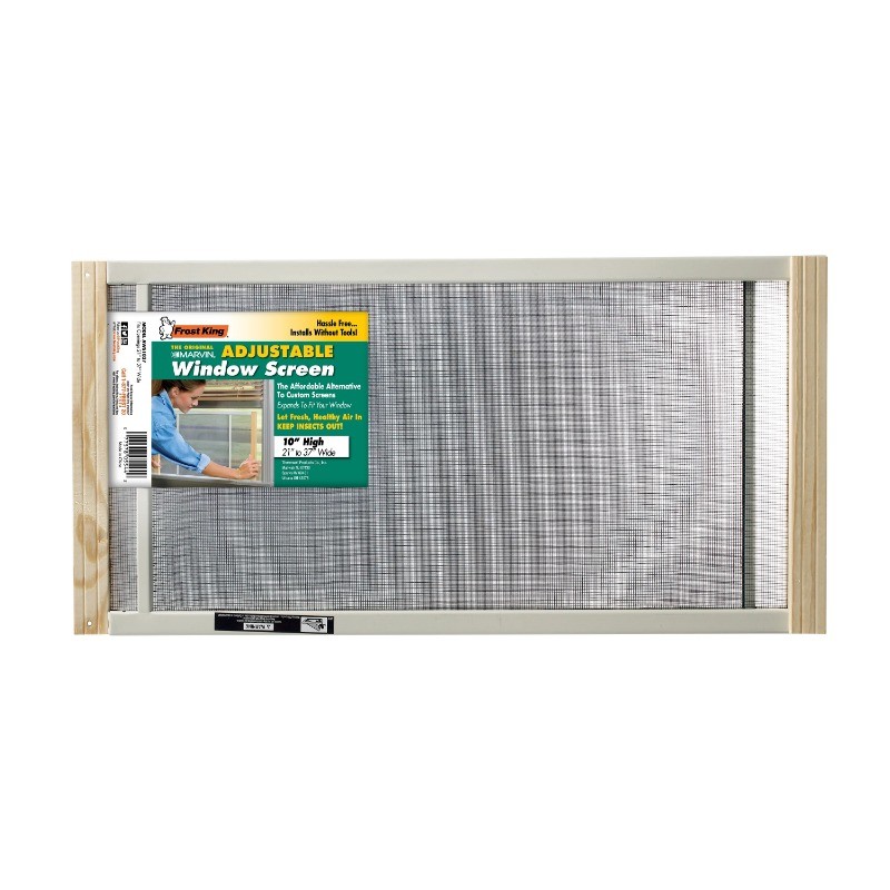 Frost King® AWS1037/6W W.B. Marvin Adjustable Window Screen, 10″ High
