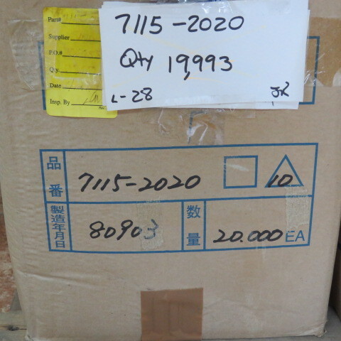 YAZAKI 7115-2020 Qty of 100 per Lot TERMINAL, L-TYPE, 22 GAUGE