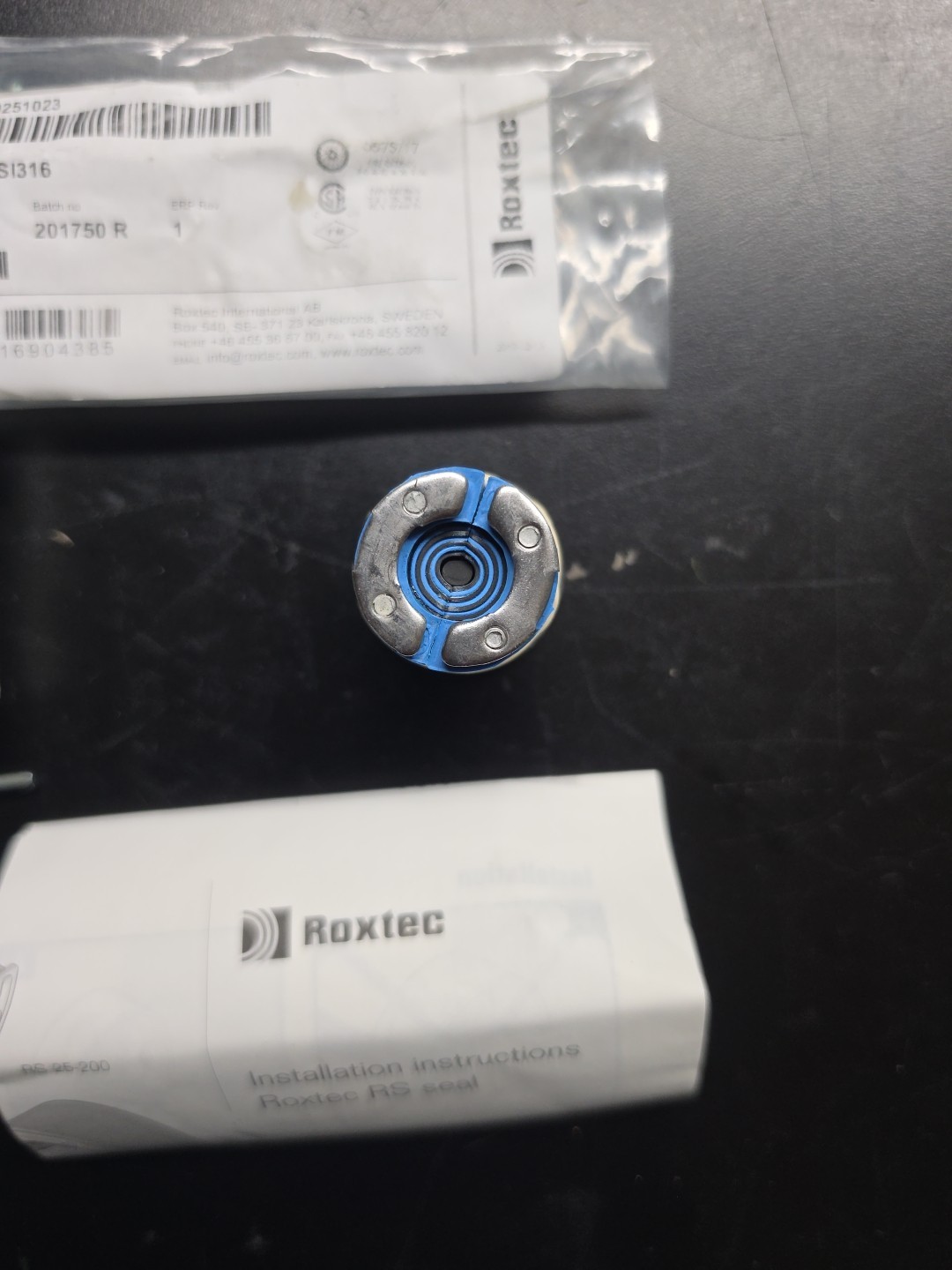 ROXTEC RS 25 AISI316 ROUND SEAL FOR CABLE/PIPES 3.6-12mm RS00100251023