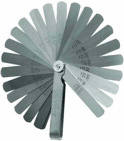 WILLIAMS GS-1 MASTER FEELER GAUGE SET 0.0015-1/32″ 25 BLADES SNAP-ON