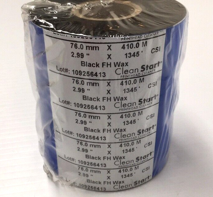 MacArthur MMAC076HM Black Wax Thermal Transfer Ribbon 76mm X 410M