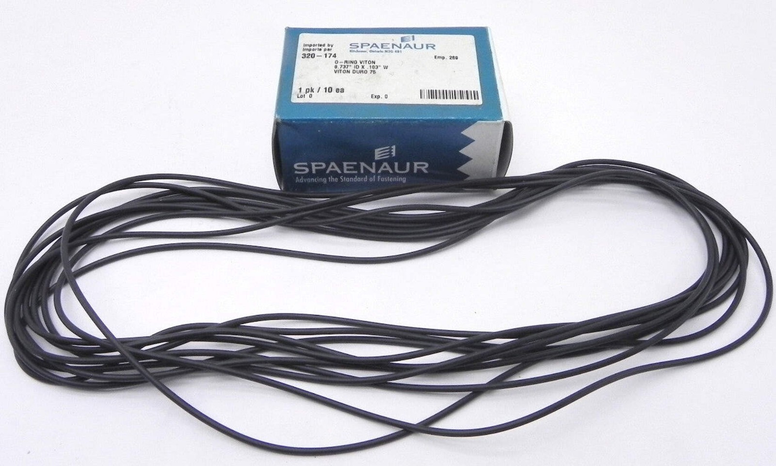 Spaenaur O Ring Viton 75 Duro Black 320-174 (10 Pcs)