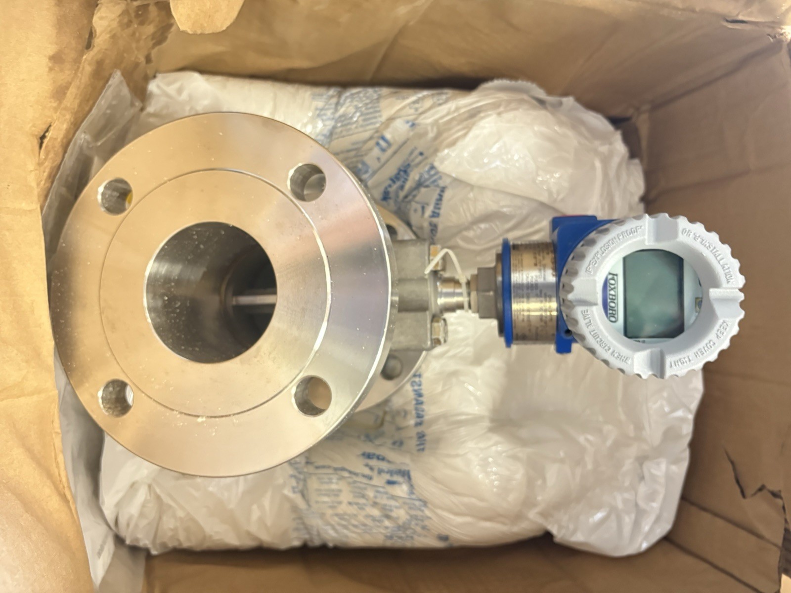 ⚡FOXBORO 84F VORTEX FLOW METER 3″ CL150 RF SS PESSCO 84F-T03R1SRTJK