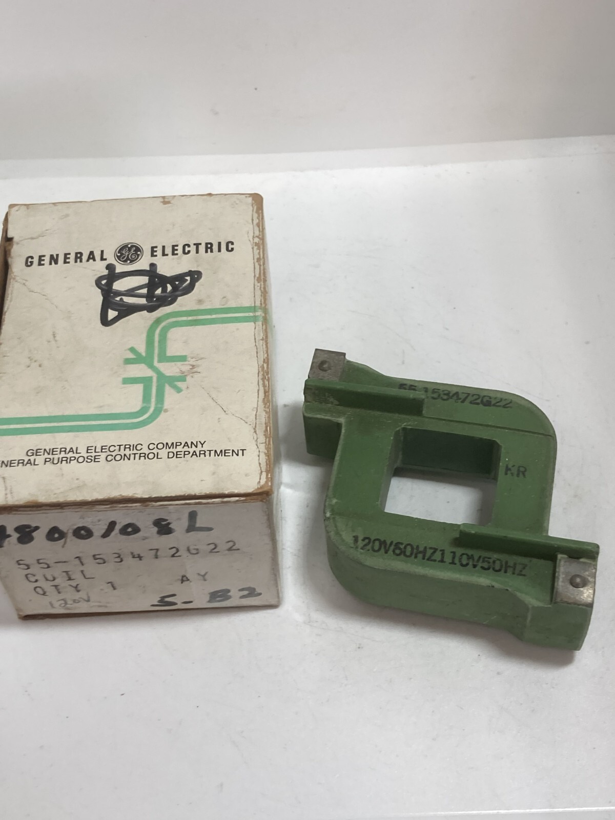 GENERAL ELECTRIC 55-153472G22 COIL 120V/60HZ 110/50HZ NIB