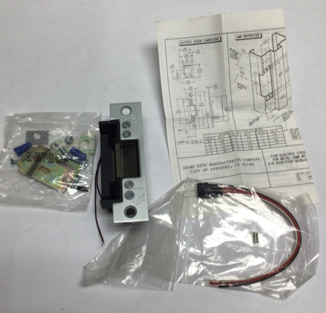ADAMS RITE 7140-310-628-00 Electric Strike 12VDC/24VAC