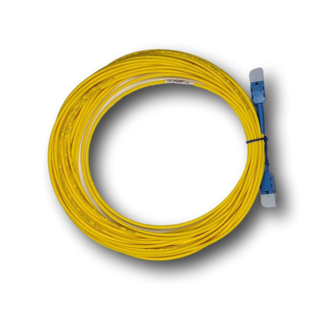 LC-LC Single Mode Fiber Patch Cord 10m Yellow FRNC-LSZH