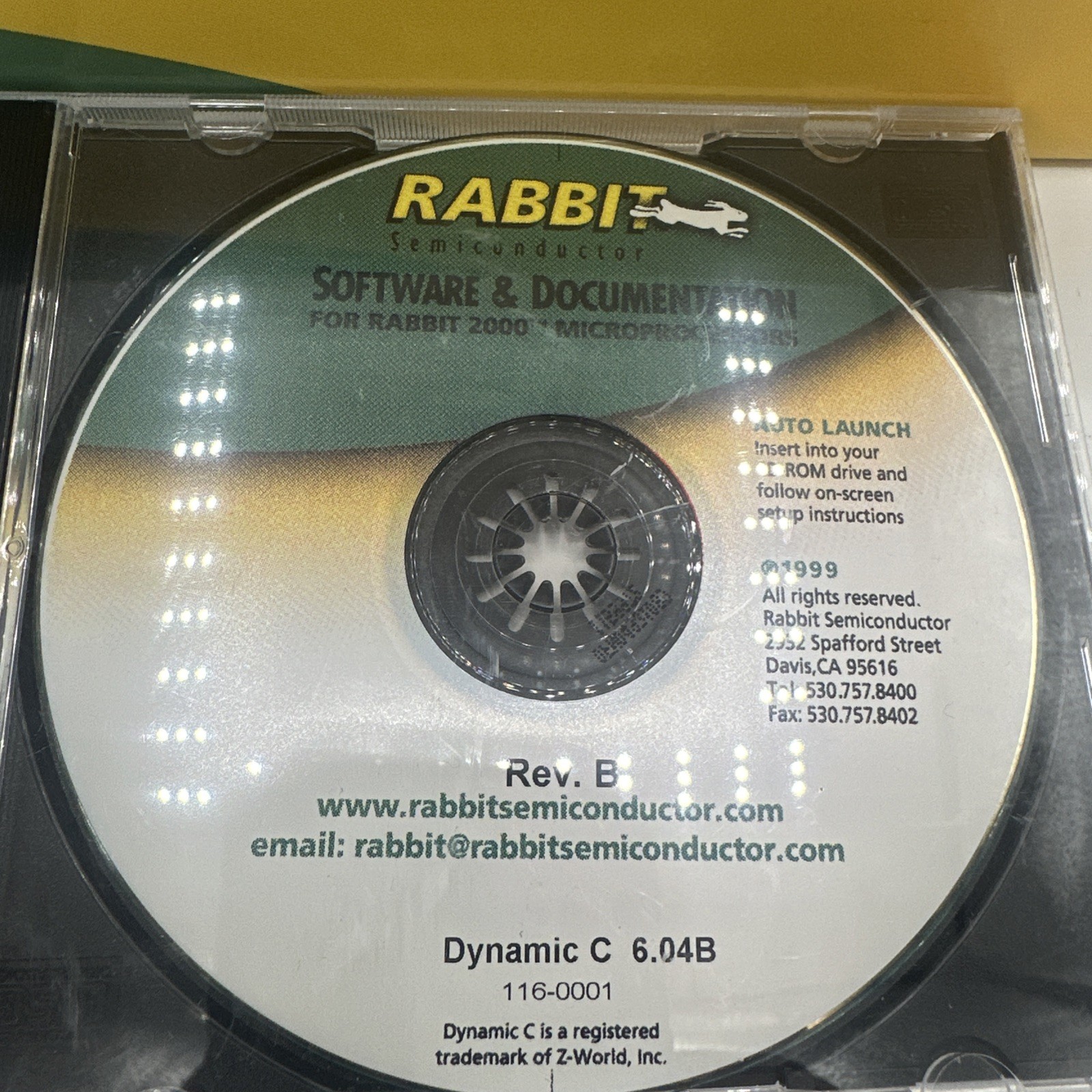 Rabbit 2000 JackRabbit Development Kit Z-World Dynamic C Controller Untested