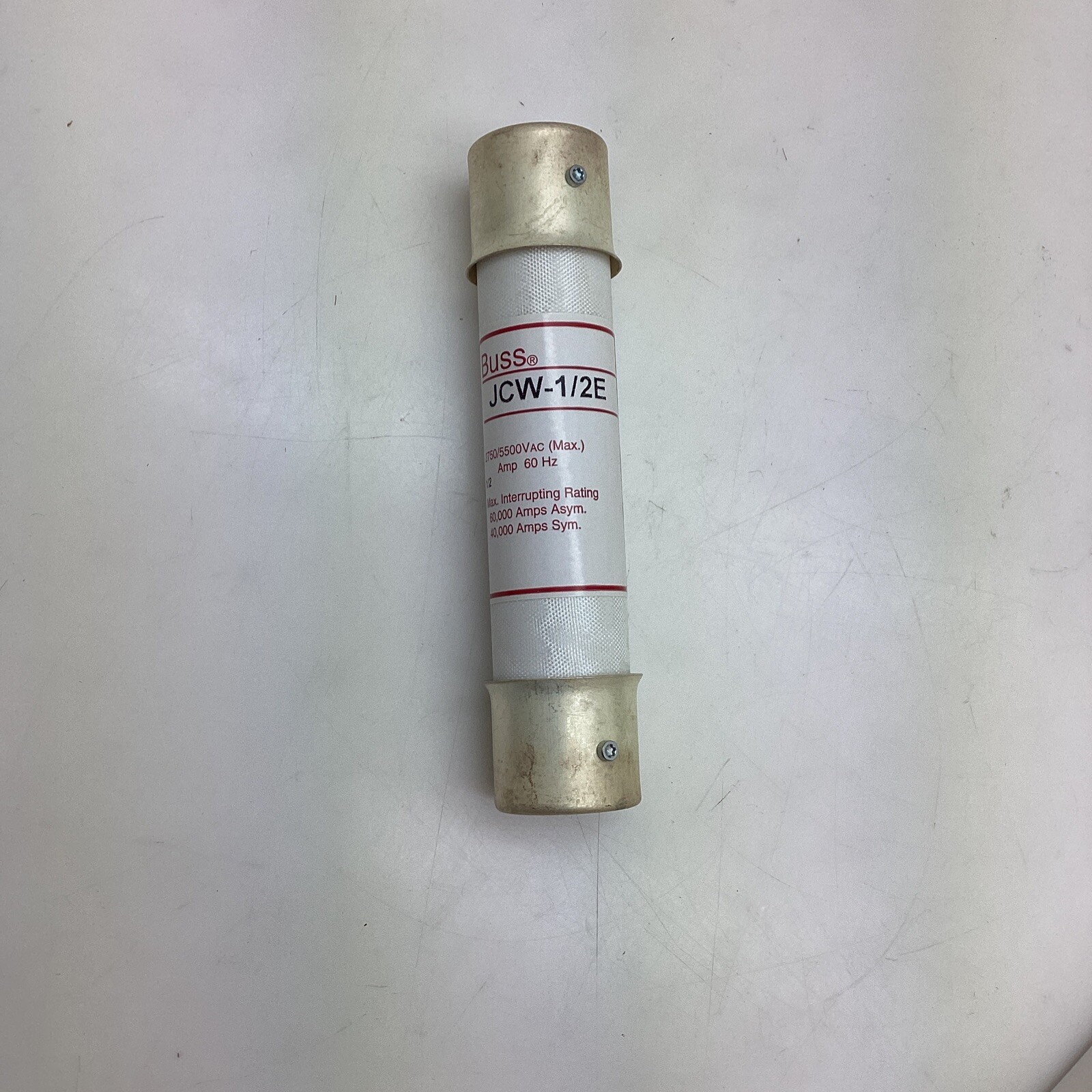 Cooper Bussman Buss JCW-1/2E FUSE 1/2 AMP 2750/5500V-AC 60HZ (CL115)