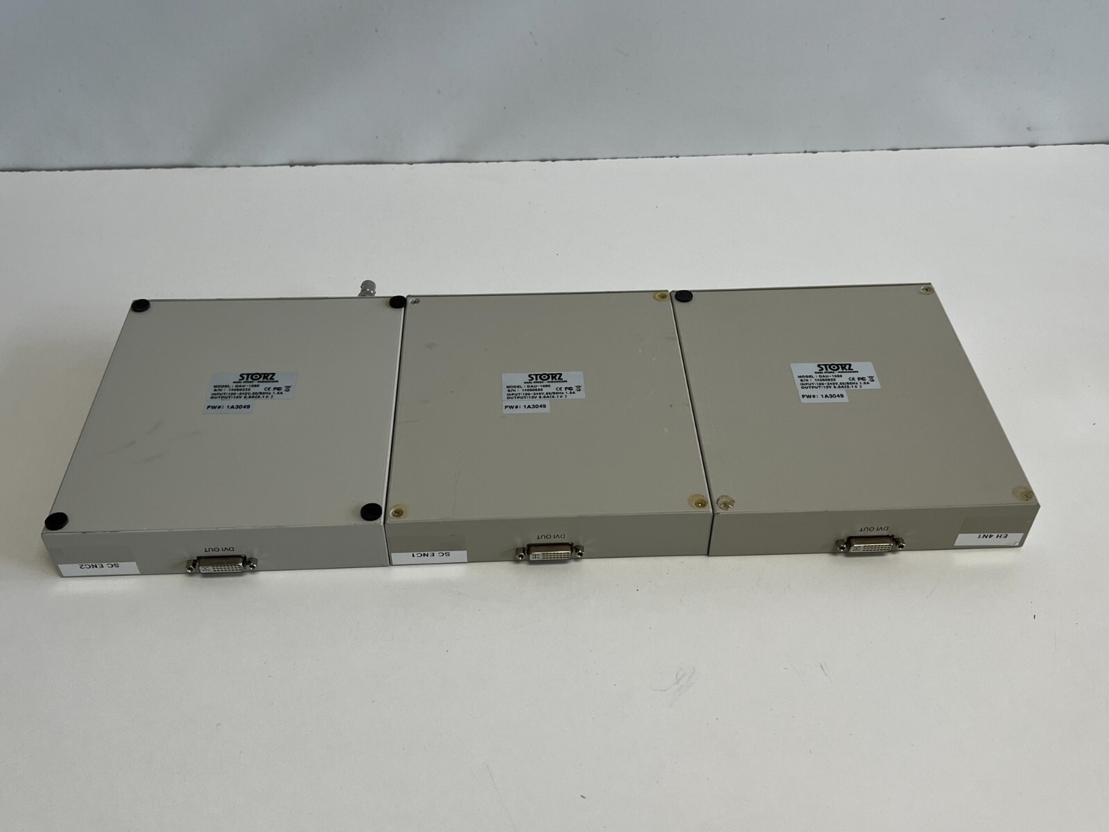 Lot of 3 Karl Storz DAU-1080 Endoscope Universal DVI Converter