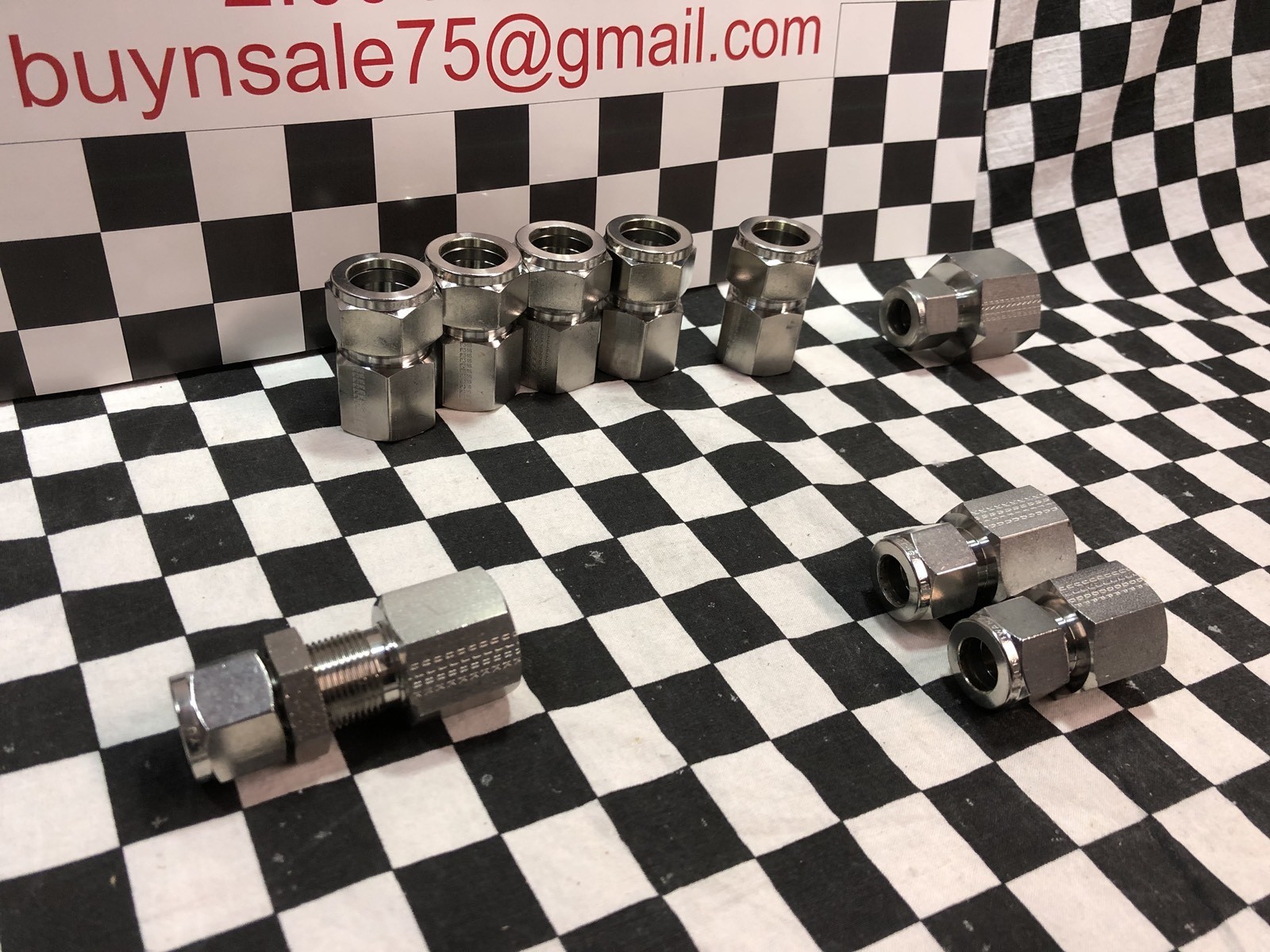 9X PARKER FEMALE ADAPTER 12FSC8N-316, 8FSC12N-316, 8FSC8N-316, 8FBC8N-316#1622C8
