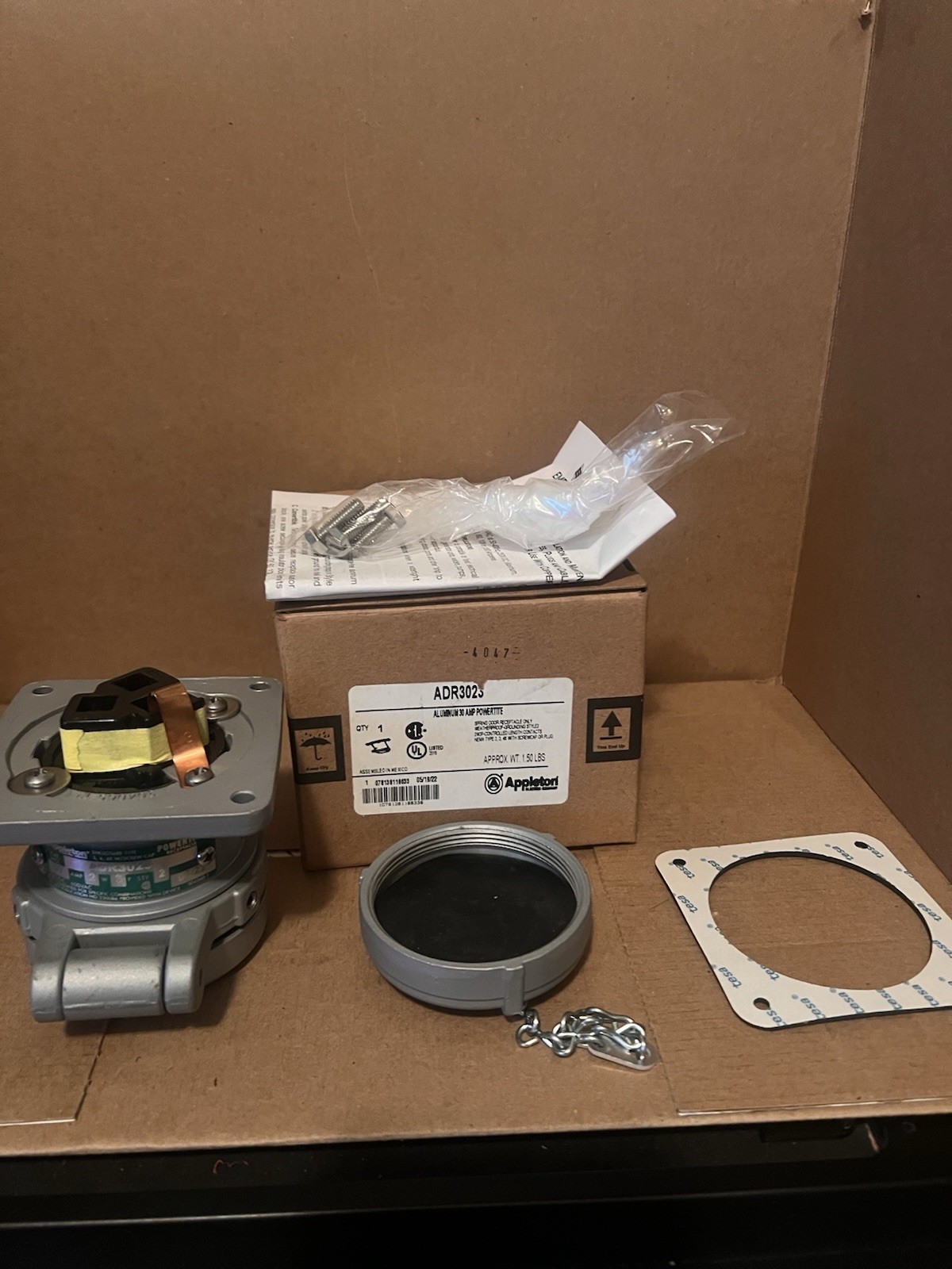 Appleton ADR3023 PowerTite 30A 250-600V Industrial Receptacle NEW