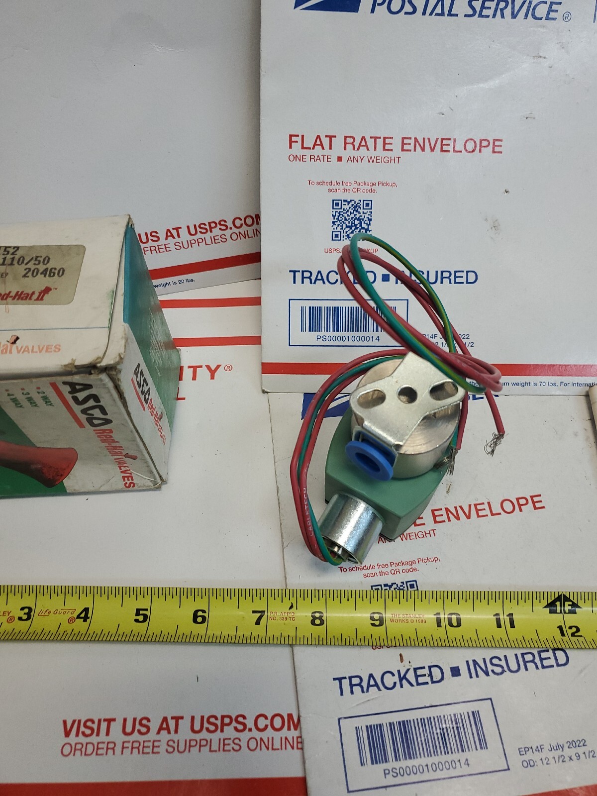 ASCO RED HAT HT8262G152T 2-WAY HIGH TEMP SS SOLENOID VALVE 120V 8262G152 1/4″,U2