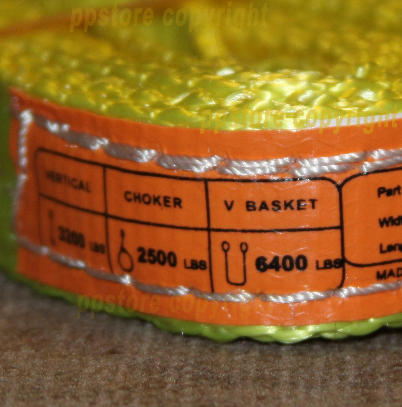 TWO (2x) EE2-901 x 6ft Polyester Web Lifting Sling 1″x6′ Lifting Tow Strap 2 ply