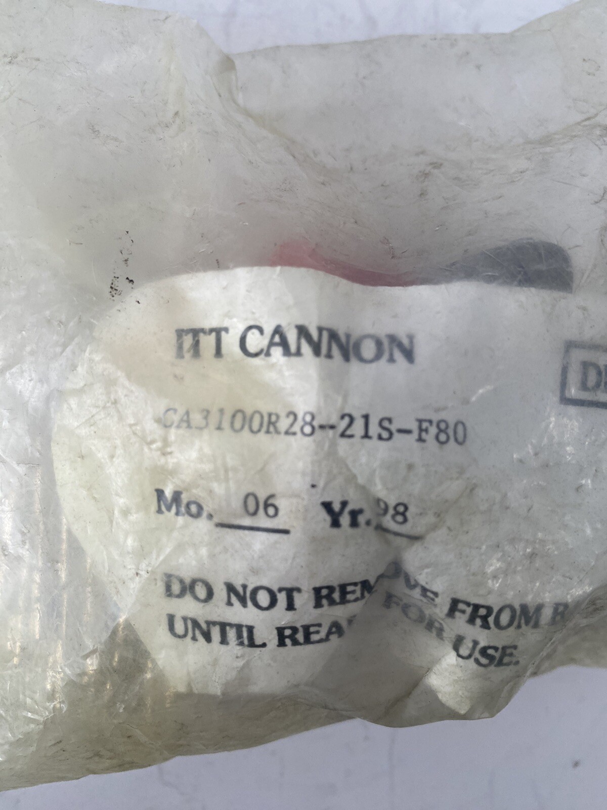ITT CANNON CA3100R28-21S-F80 37 Position Circular Connector Plug