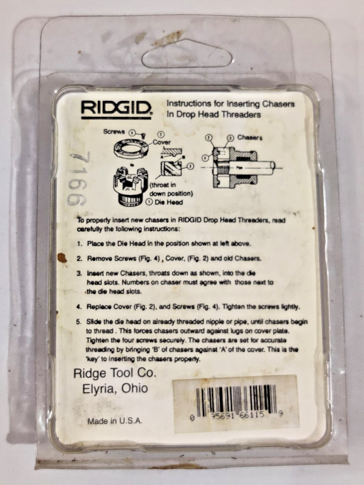 RIDGID 66115 1/4″ BSPT 12R ALLOY PIPE DIES Lot of 2 Pack