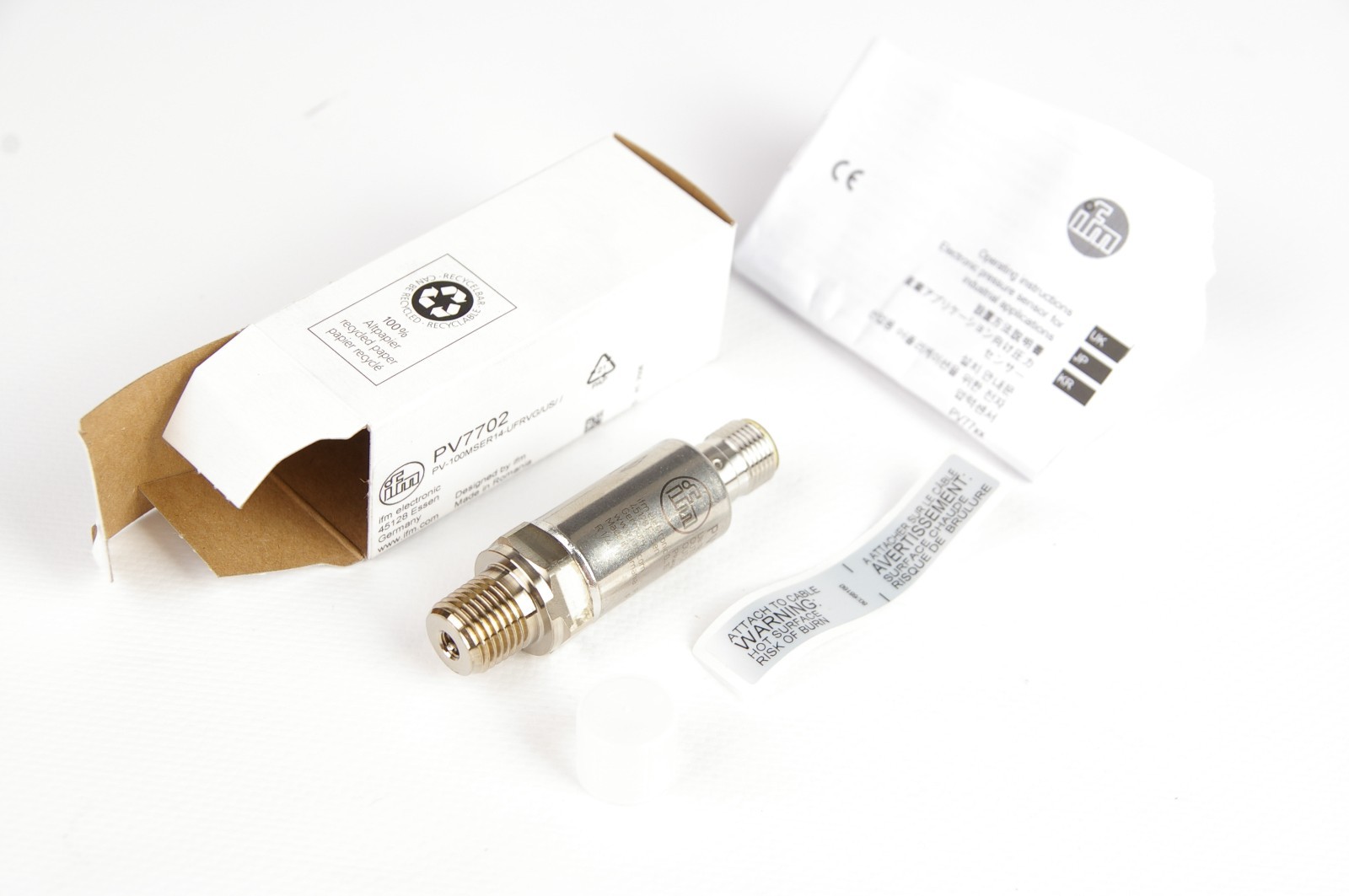 IFM PV7702 PV-100MSER14-UFRVG/US Pressure Sensor