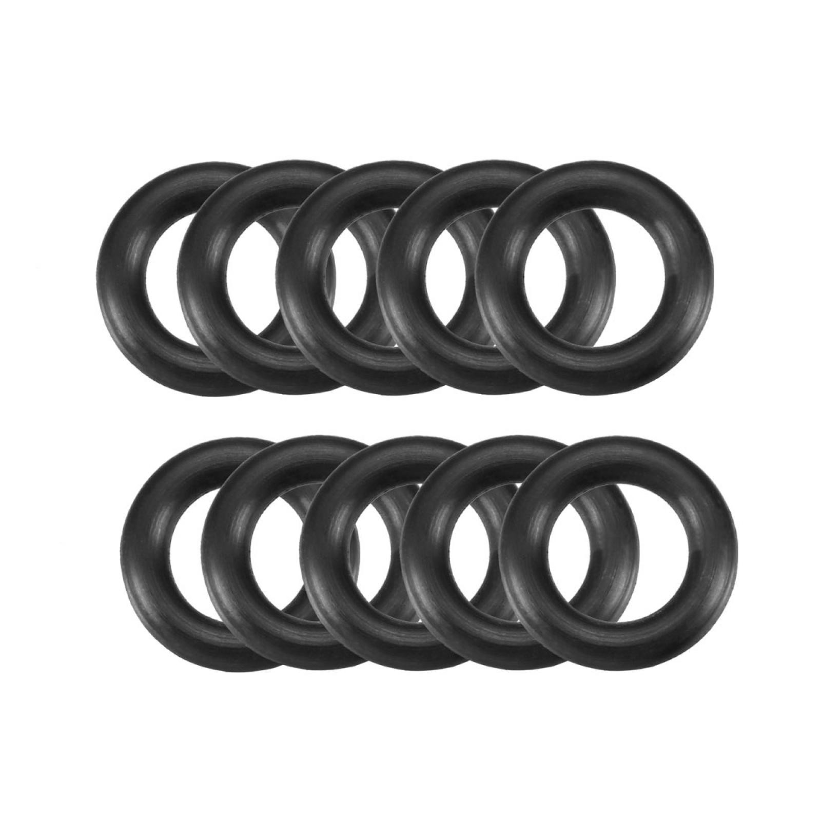 10 Pcs 17mm x 10mm x 3.5mm Mechanical Rubber O Ring Oil Seal Gaskets Black