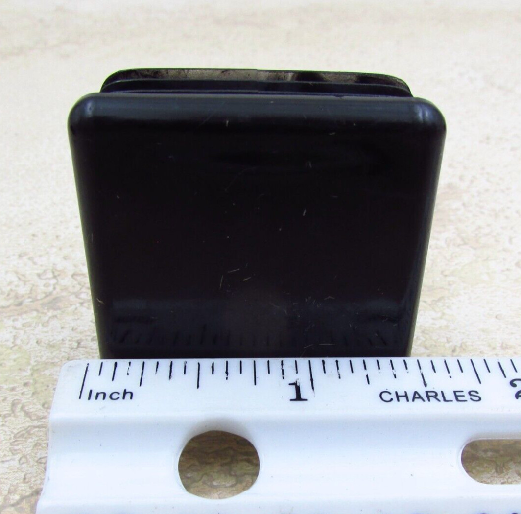 QTY 4 Black 1-1/2″, 1.5″, 14-18 Gauge Square Tube End Cap Plastic Insert Plugs