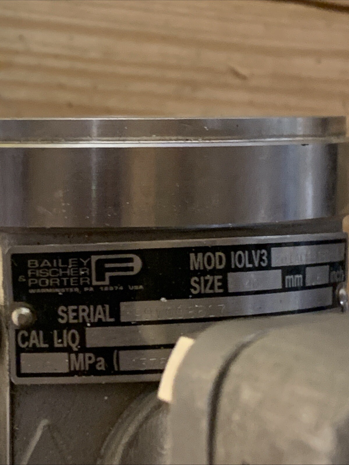 New Flowmeter Vortex Bailey Fischer Porter 201ACBB1BB, Size 40mm, 1.5inch, 26MPA