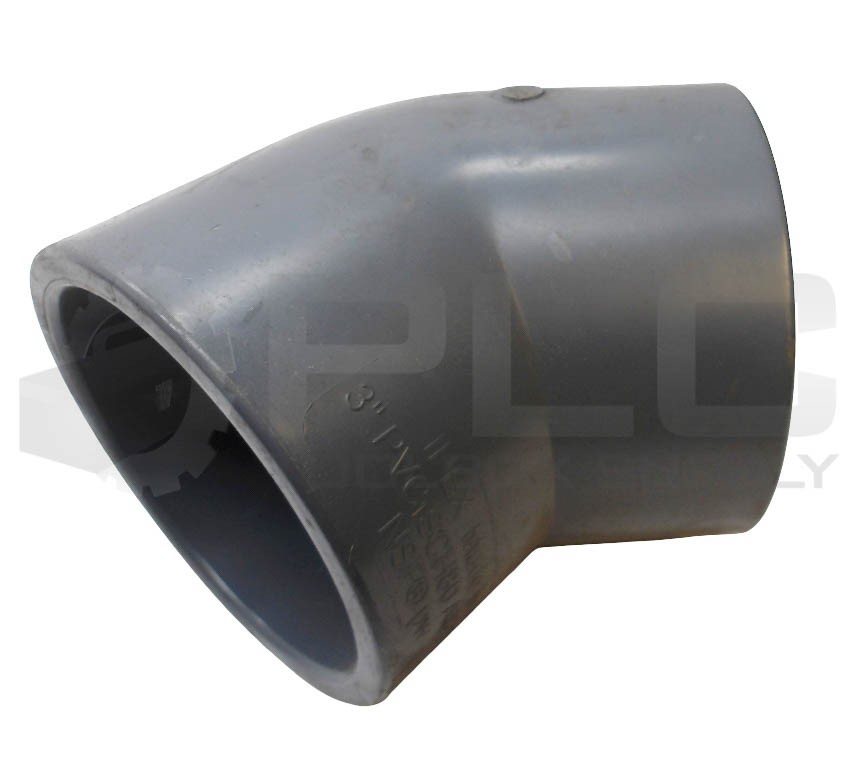 LOT OF 3 NEW IPEX ASTM D2467 45 DEG ELBOW 3″ SCH80
