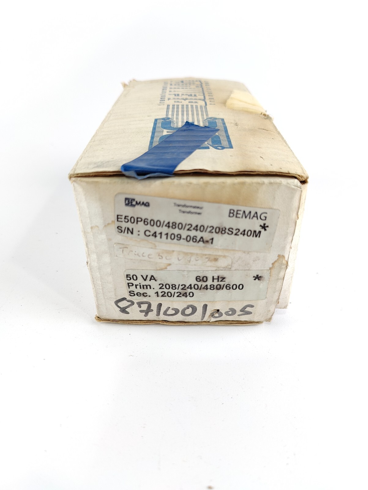 Bemag E50P600/480/240/208s240M Transformer NEW