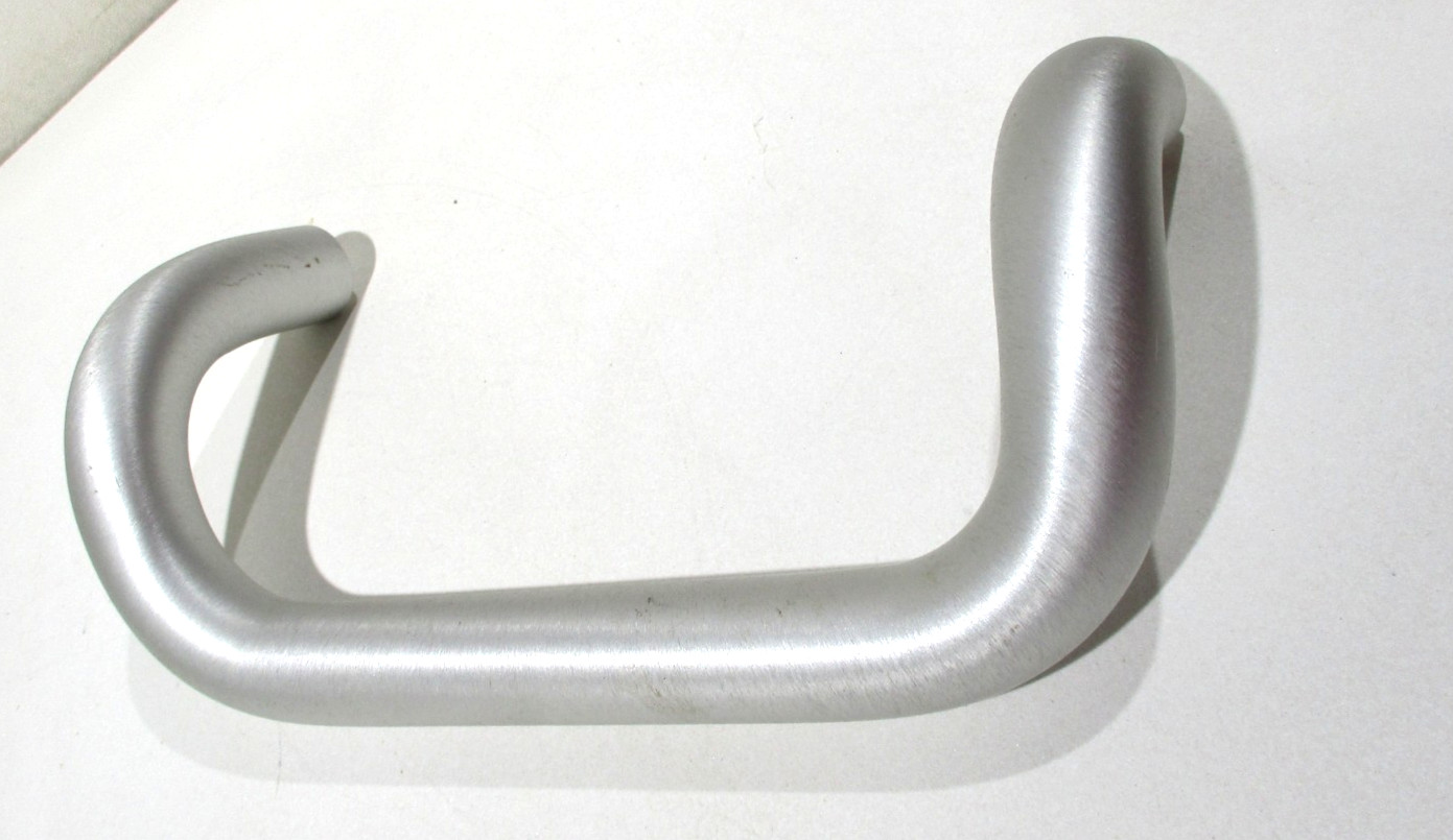 JW WINCO Pull Handle: Threaded Holes, Aluminum, Silver, 7.87 in Mounting Holes