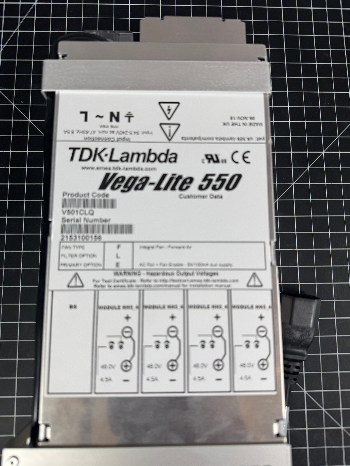 USA SELLER Vega-lite 550 V501CLQ 100 day warranty MUST SEE power supply