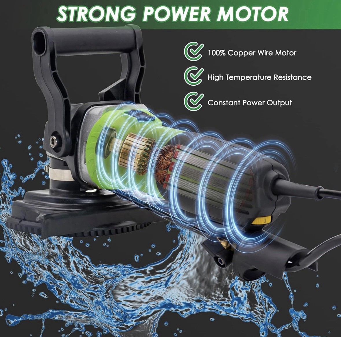 Wet Stone Polisher 4-Inch 800W Electric Granite Marble Polisher Wet Inject