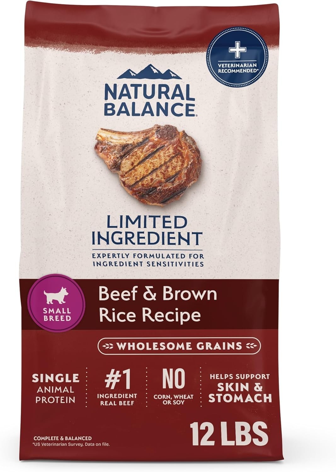 Natural Balance Limited Ingredient Diet Small Breed Adult Dry Dog Food – 12 Lb