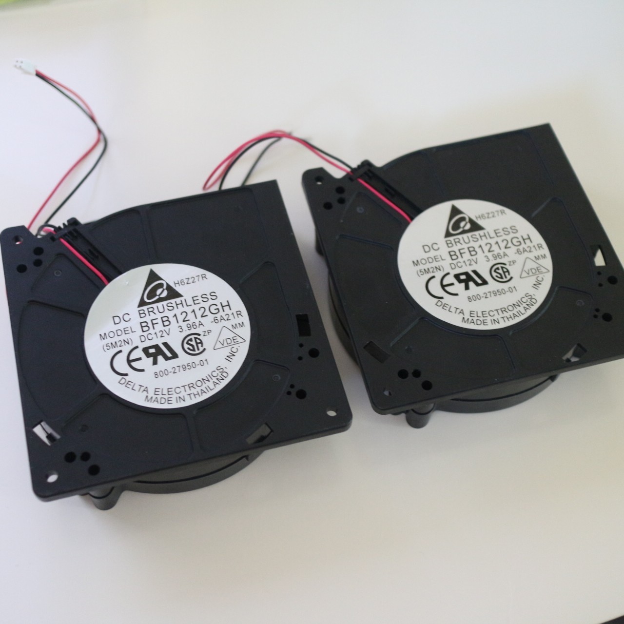 USED (Lot of 2) Delta BFB1212GH 120x120x32mm 2 wires 4400 RPM Blower Cooling Fan