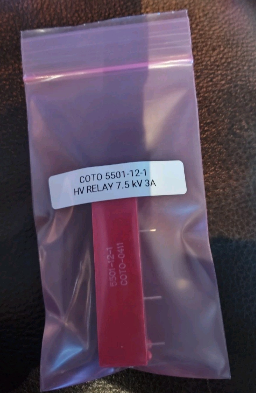 1ea NEW Coto 5501-12-1 HV (7,500V) 3 AMP Reed Relay 1 Form A 12V SHIPS FREE
