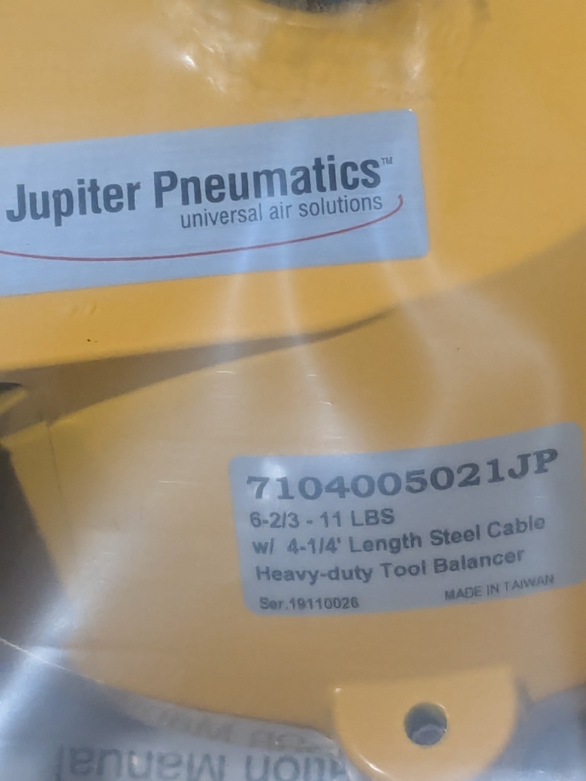 JP Tool Balancer, 11 Lb Load Capacity, 4-1/4′ Travel Distance 7104005021JP