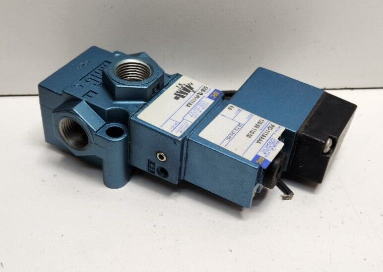 NEW OLD STOCK! MAC 120V 1/4″ NPT 3-WAY SOLENOID VALVE 55B-1L-PI-111AA