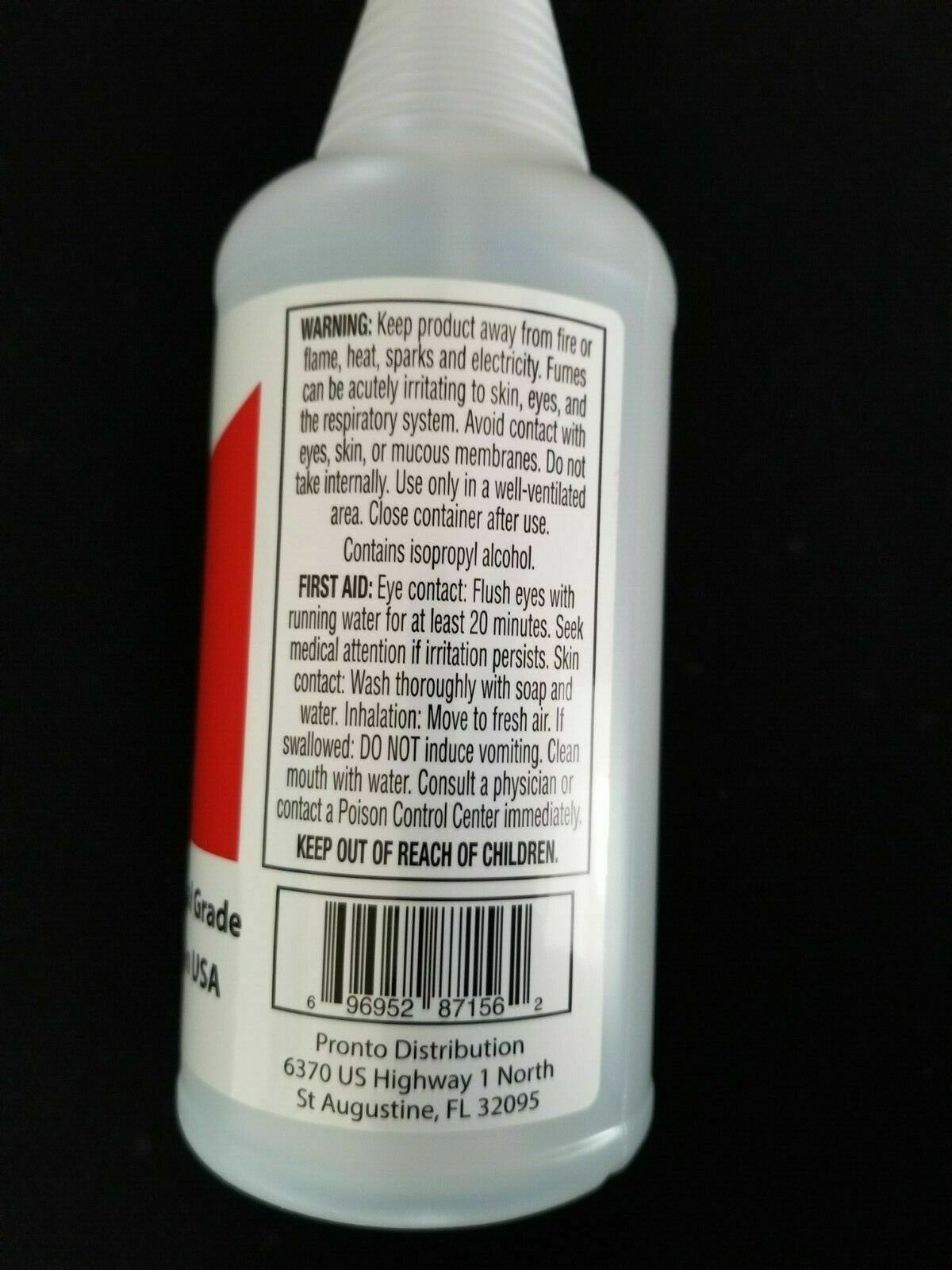 1 GALLON – PACKED IN 4 QUARTS- ISOPROPYL ALCOHOL 99% STRENGTH – NO IMPURITIES