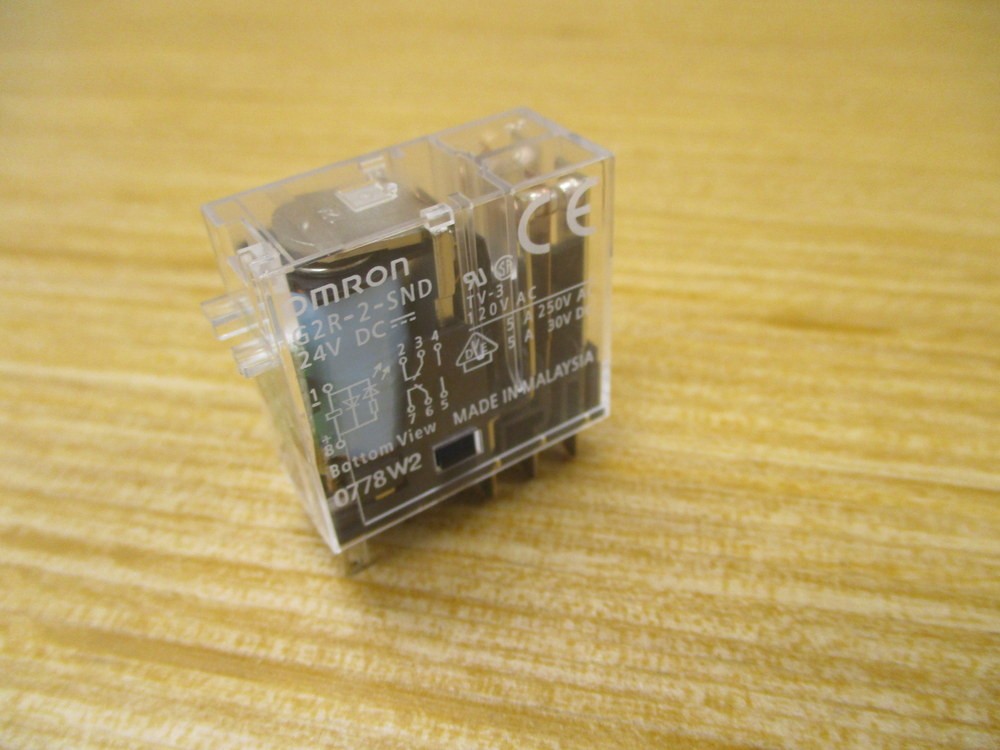 Omron G2R-2-SND-24V Relay G2R-2-SND-V DC Coil 24VDC (Pack of 2)