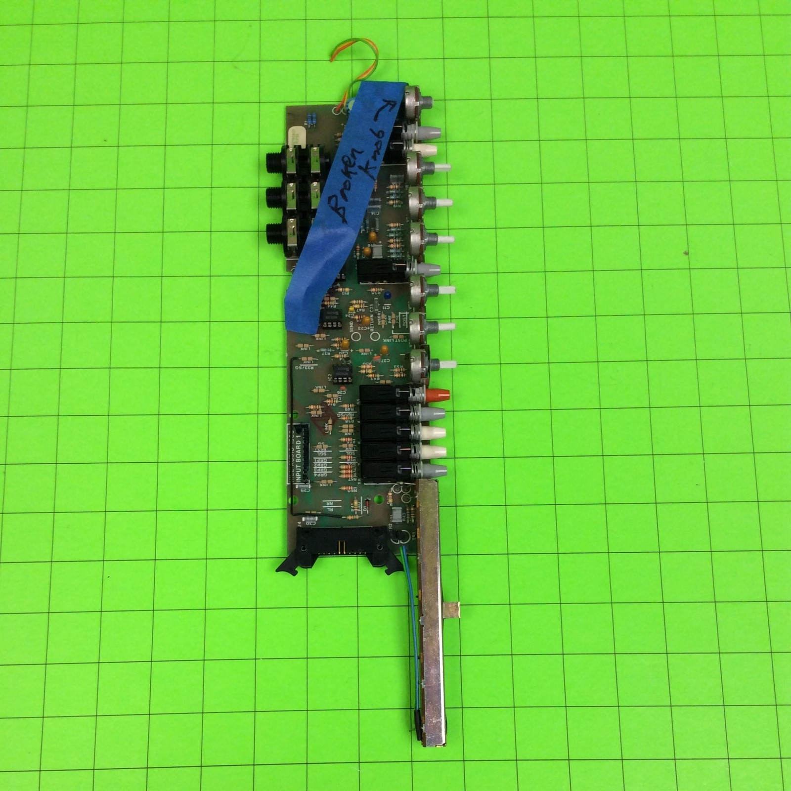Hill MM1X Audio Mixer Input Board 1 (BROKEN Knob)