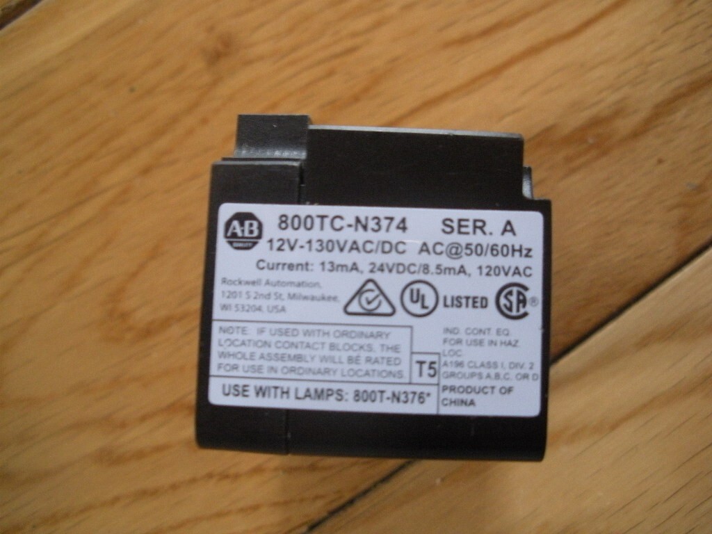 NEW ALLEN BRADLEY, 800TC-N374 MODULE + NEW 800T-XD4 SER E.