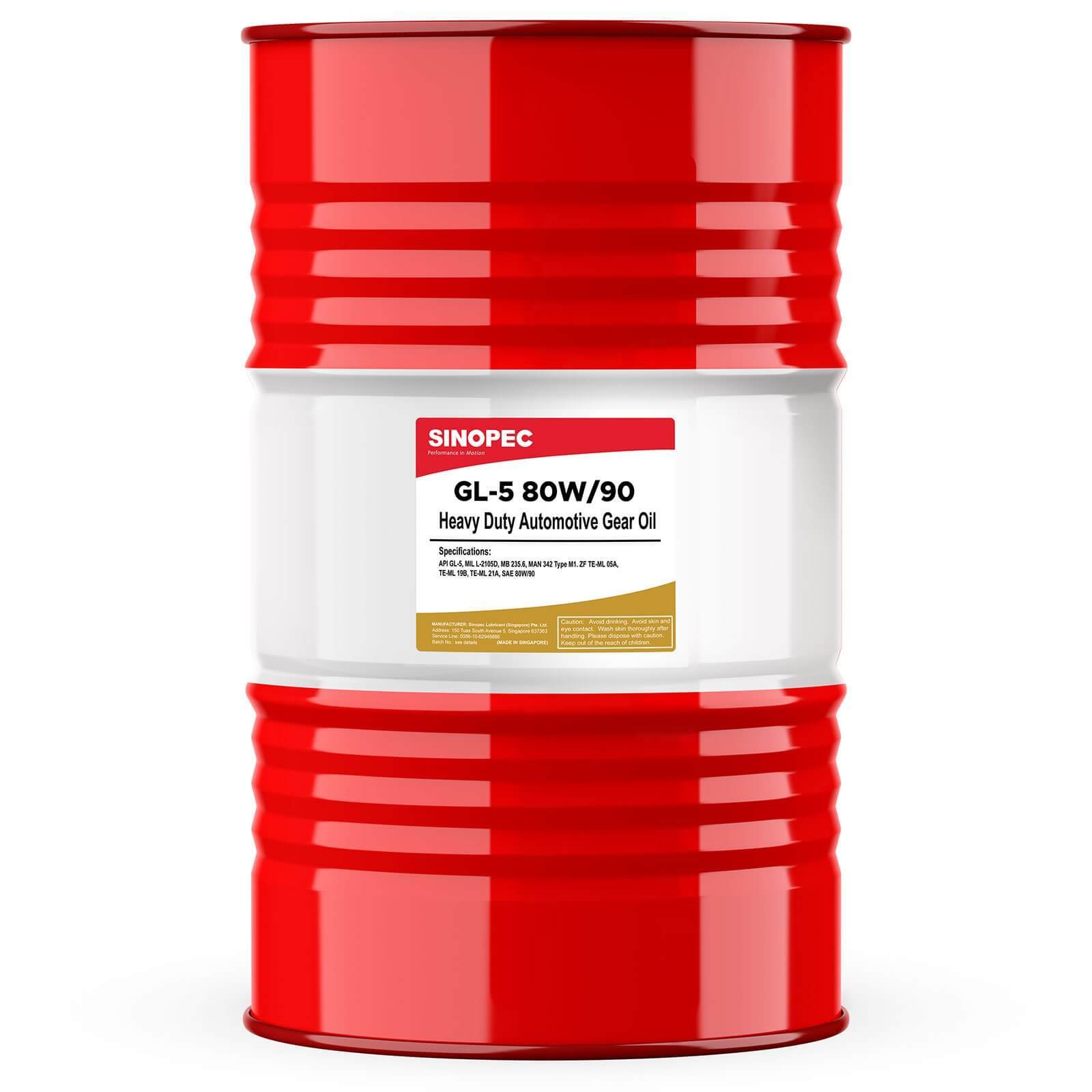 GL-5 80W90 Heavy Duty Automotive Gear Oil – 55 Gallon Drum