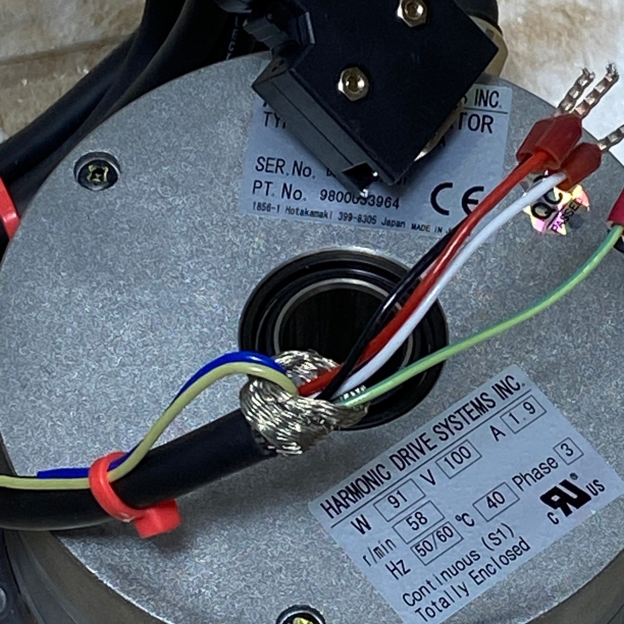 HARMONIC Drive FHA-17C-50-E250-A Servo Motor as in photos SN:57001, Tested, LAST