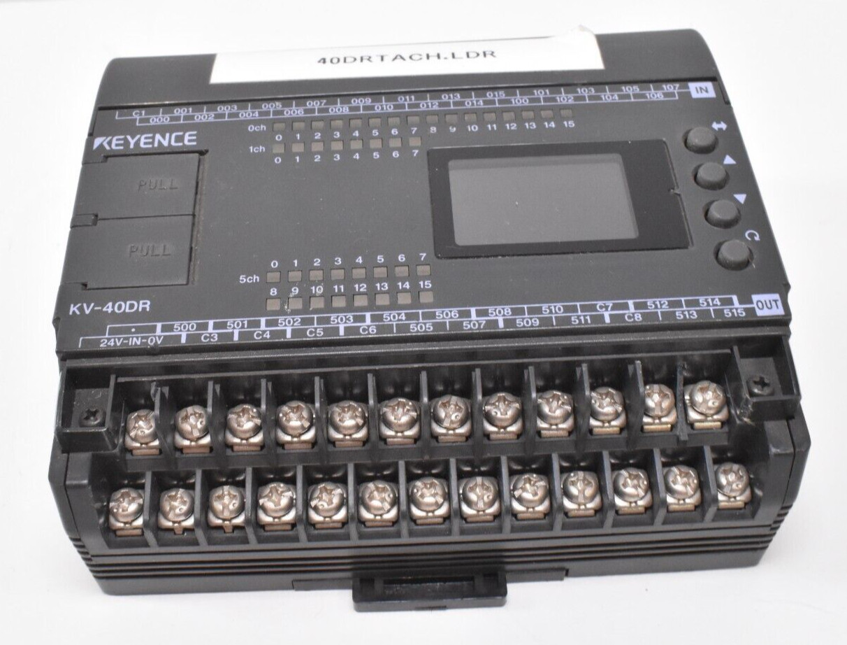Keyence KV-40DR Base unit, DC type, 24 Inputs and 16 Relay Outputs