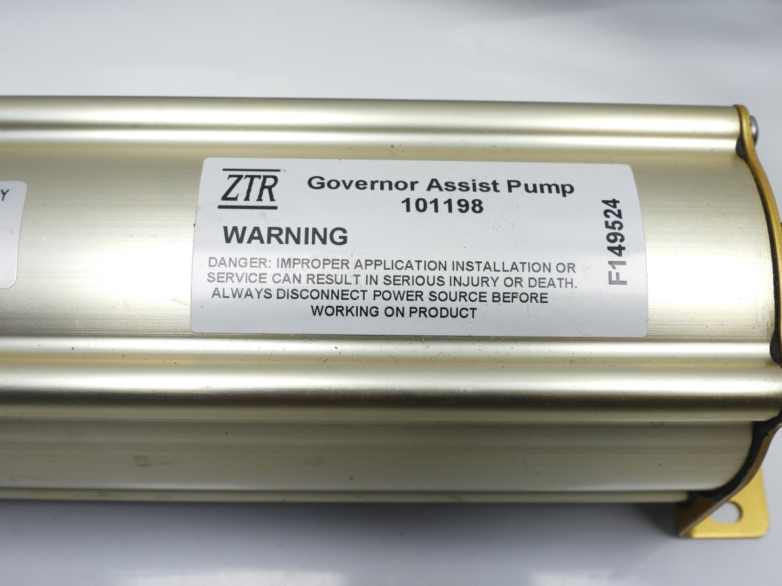 Governor Assist Pump 101198 19001-101 ZTR OEM
