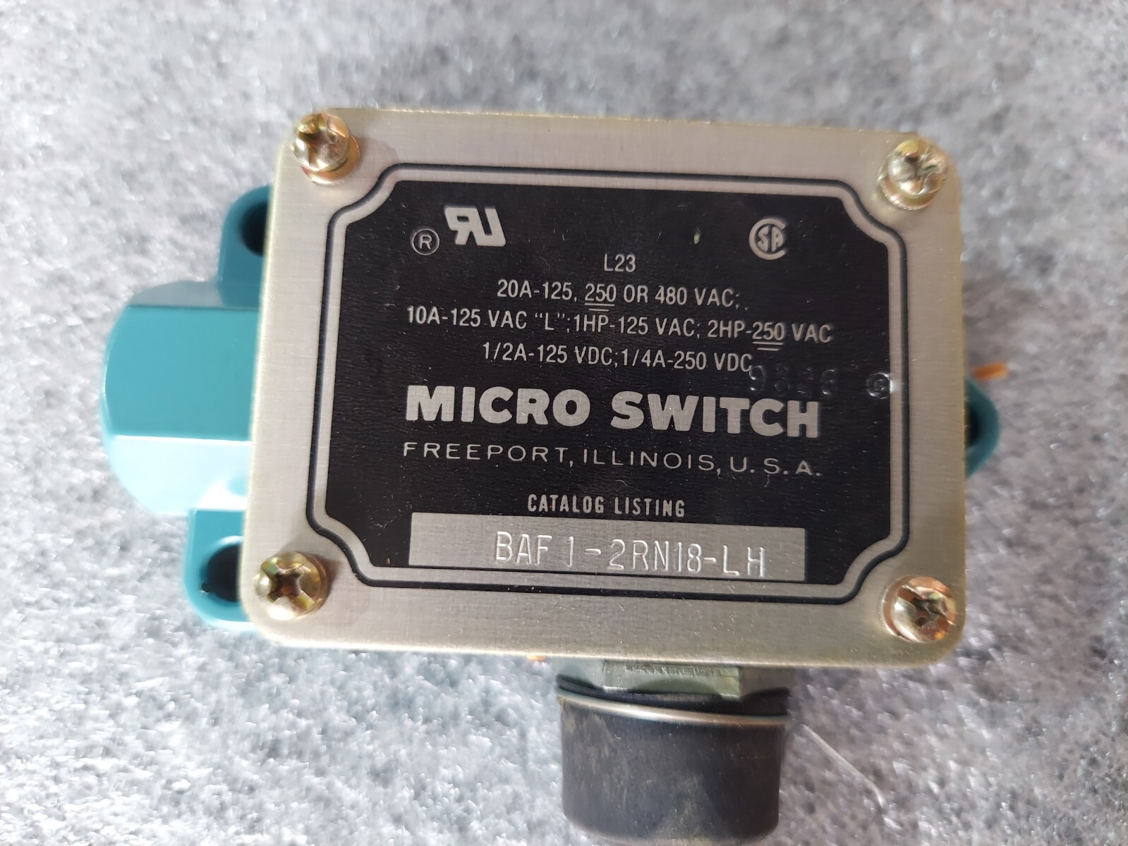 New Honeywell BAF1-2RN18-LH Micro Switch