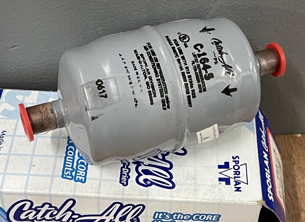 Sporlan Catch All C-164-S C164S 1/2″ ODF Solder Filter Dryer
