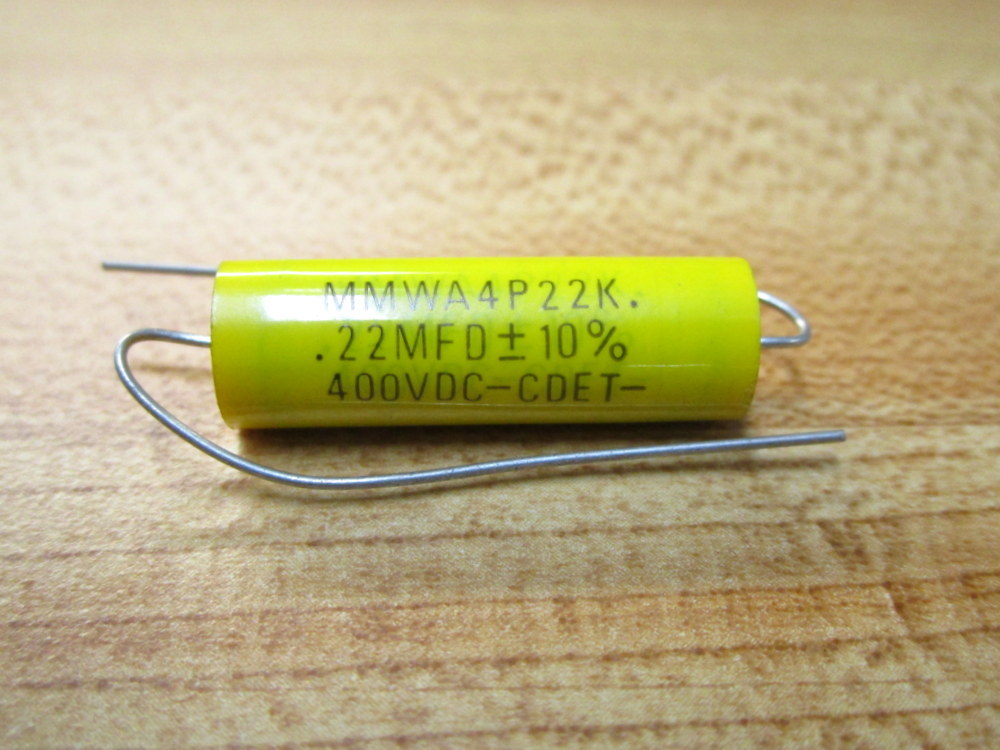 Cornell Dubilier MMWA4P22K Capacitor .22MFD 400VDC (Pack of 5)