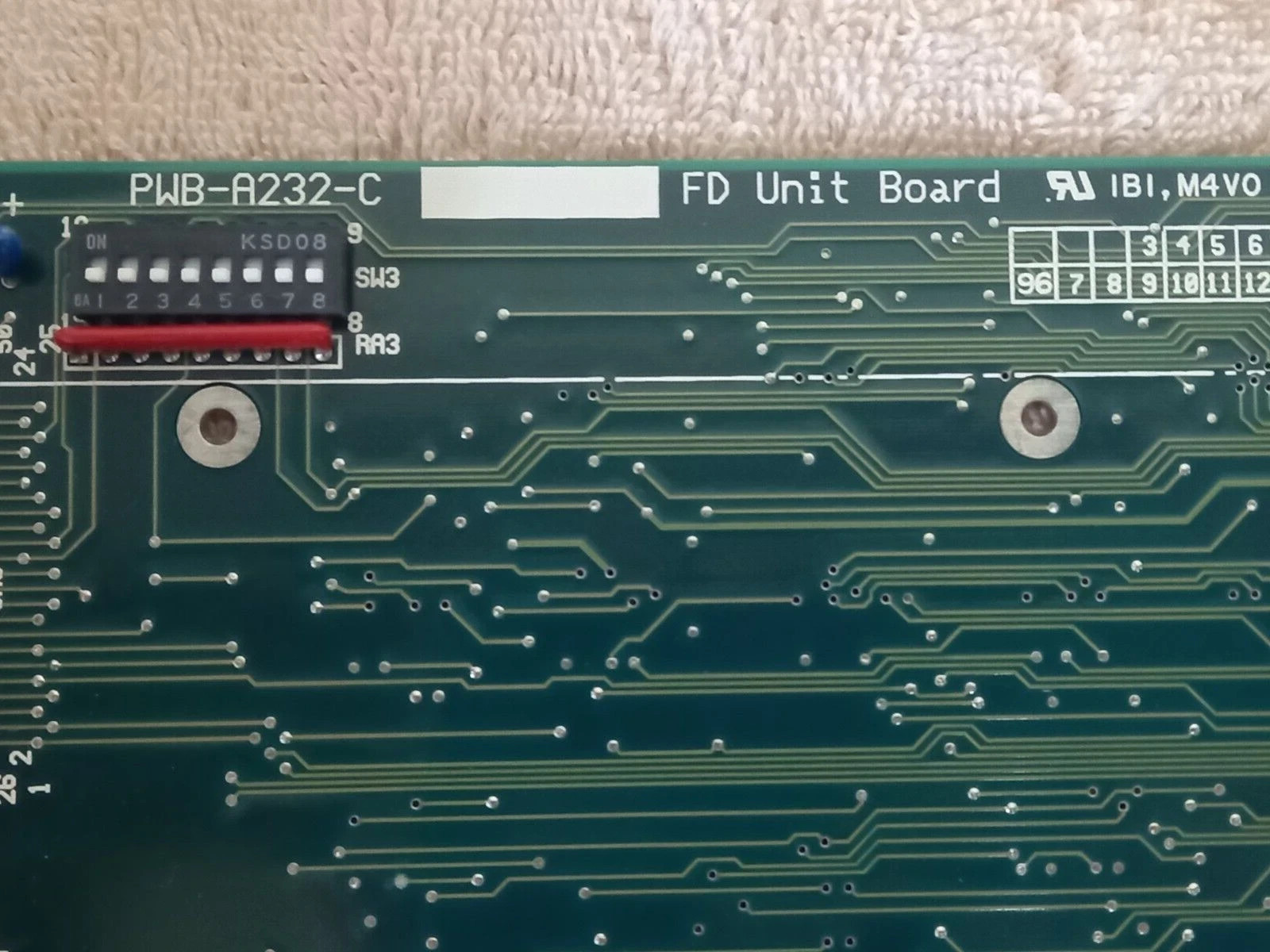 PWB-A232-C FD Unit BOARD IBI, M4VO SW2 used