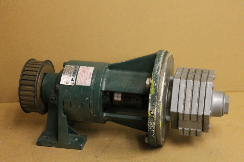 Air motor w/inline gear reducer, 435:1, 434 inlb, Gast 4AM, SM-Cyclo HC 3085/07