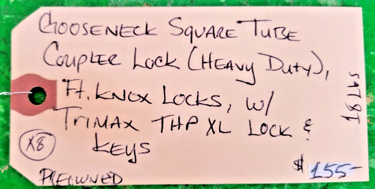 5️⃣ FT KNOX LOCKS GOOSENECK SQUARE TRIMAX LOCK PESSCO OFFERING 1 G101525-7-14 🗽
