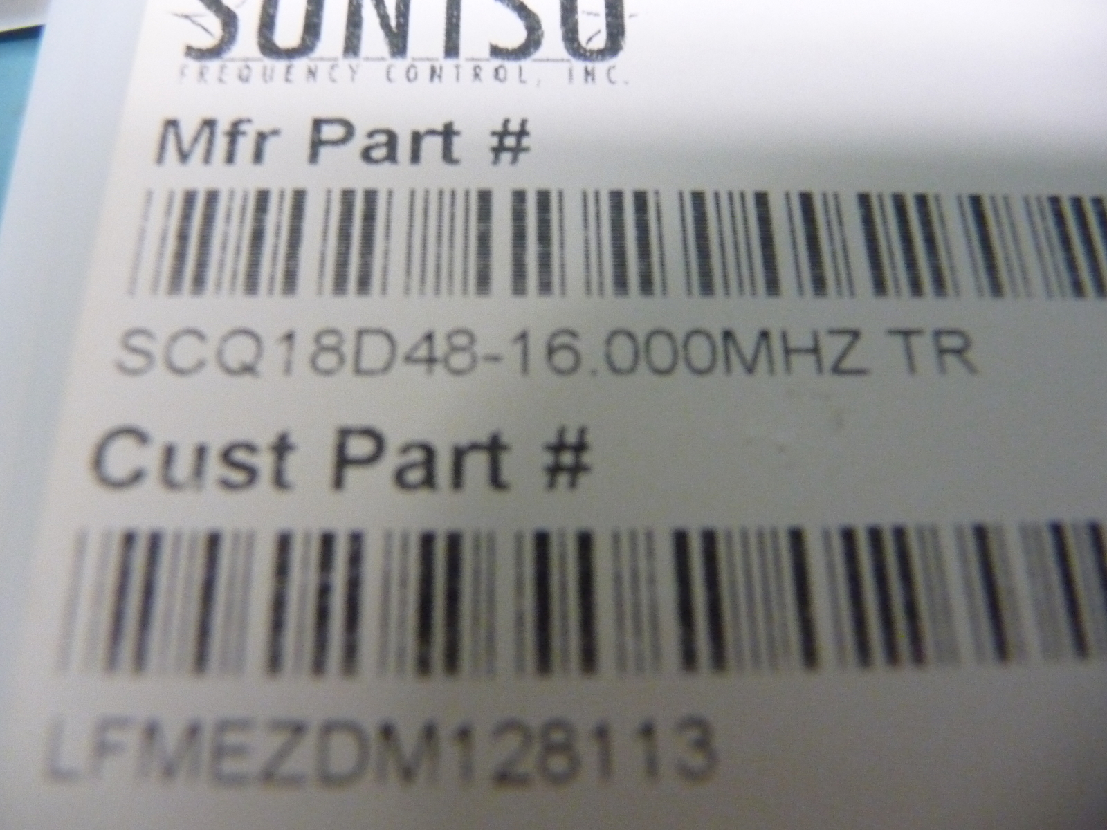 SUNTS SCQ18D48-16.000MHZ Qty of 65 per Lot OSC