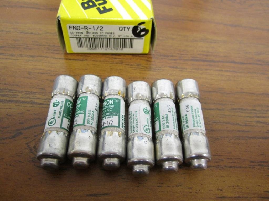 Bussmann FNQ-R-1/2 Cooper Fuse CC-Tron FNQR12 (Pack of 6)